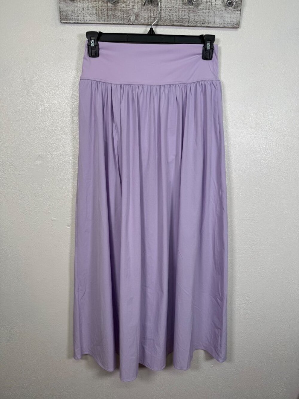 Halara High Waist Breezeful Maxi Skirt Flowy Split 2 N 1 Shorts Medium Lavender - Picture 1 of 9
